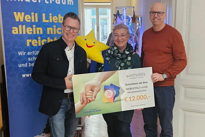 webhotels x Stiftung Kindertraum
