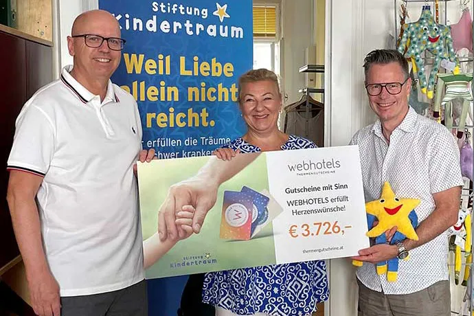 webhotels x Stiftung Kindertraum