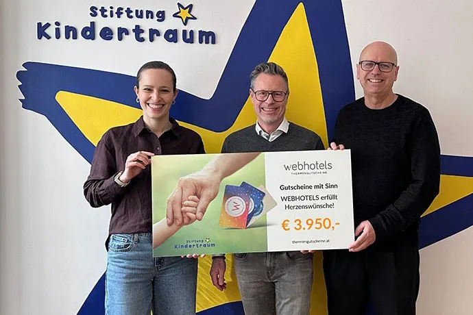 webhotels x Stiftung Kindertraum