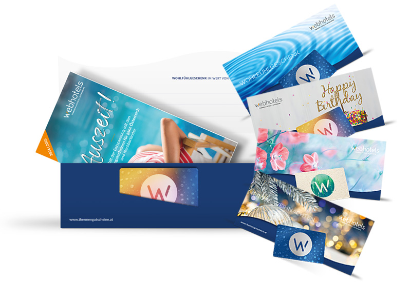 Thermengutscheine gratis Geschenkkuverts